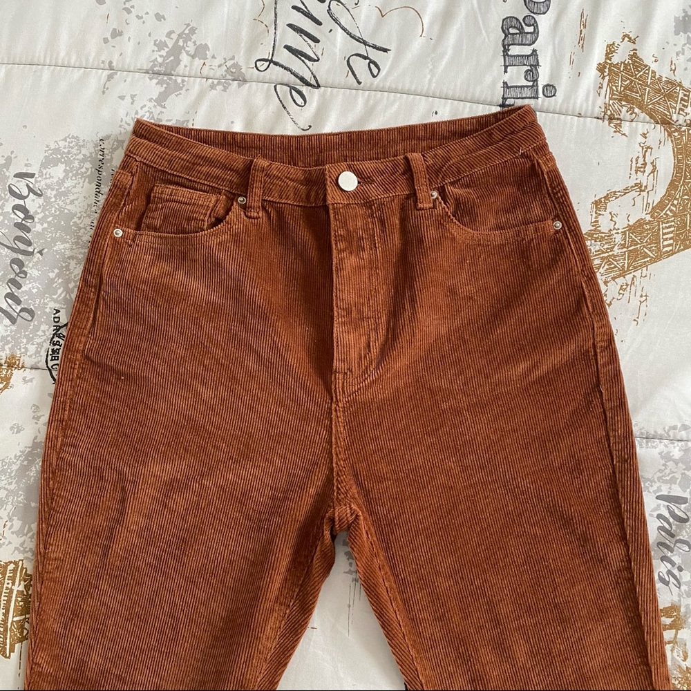 SHEIN brown corduroy pants